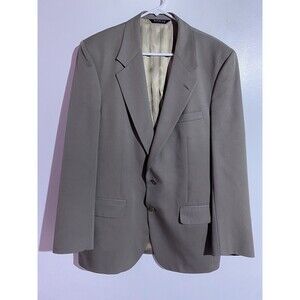 Vintage Burberrys Mens Blazer Gray Pure Wool Suit Jacket Business NO SIZE READ